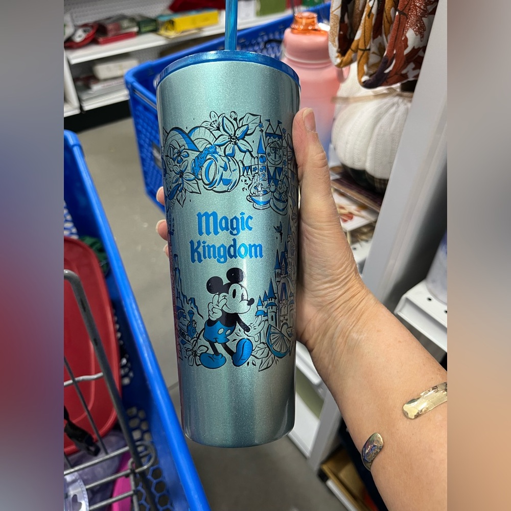 Starbucks Disney Magic Kingdom Blue Tumbler